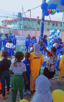 Houses parading at the opening ceremony